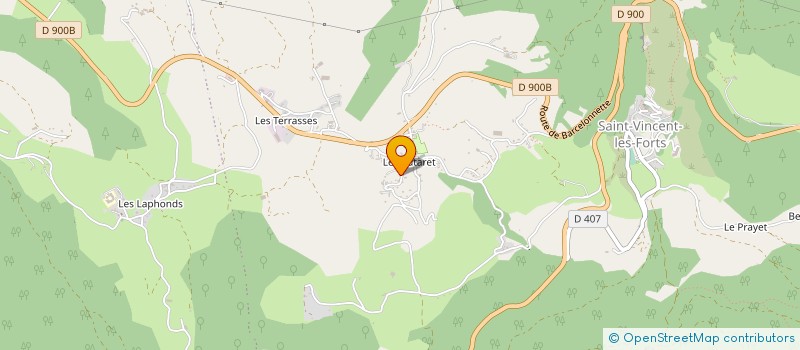 localisation de l'entreprise LE PANIER DES BONS SENS  UBAYE-SERRE-PONCON