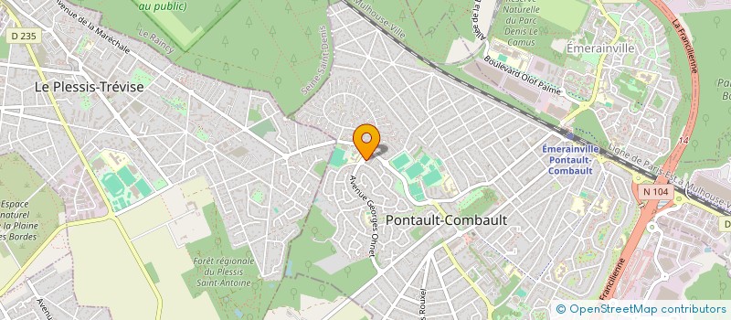 localisation de l'entreprise LE PANIER DES PAINS  PONTAULT-COMBAULT