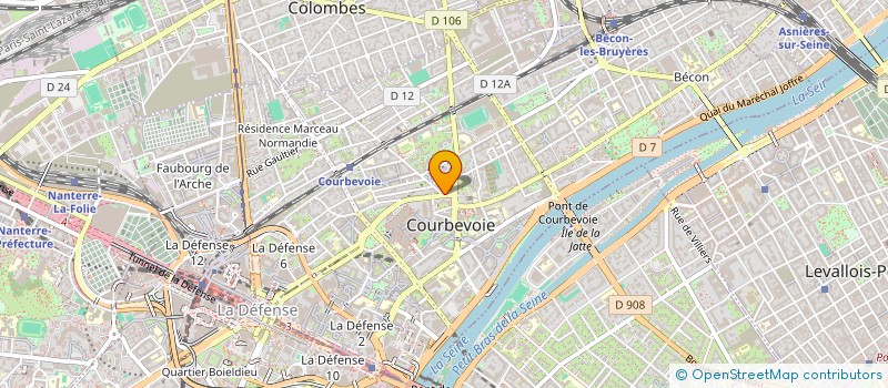localisation de l'entreprise LE PANIER DES SAVEURS à COURBEVOIE