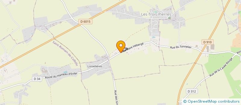 localisation de l'entreprise LE PANIER DES TROIS PIERRES  LES TROIS-PIERRES