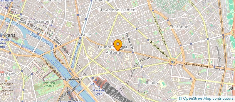 localisation de l'entreprise LE PANIER DU FAUBOURG  PARIS 12