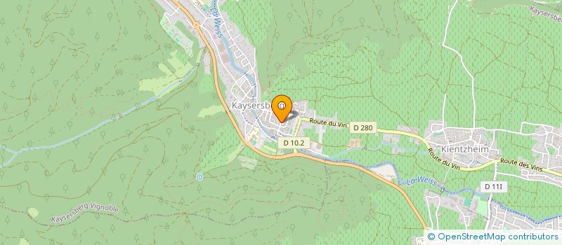 localisation de l'entreprise LE PANIER DU GOURMET  KAYSERSBERG VIGNOBLE