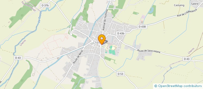 localisation de l'entreprise LE PANIER DU JARDIN  LHERM