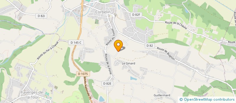 localisation de l'entreprise LE PANIER DU MIRON  CORBELIN