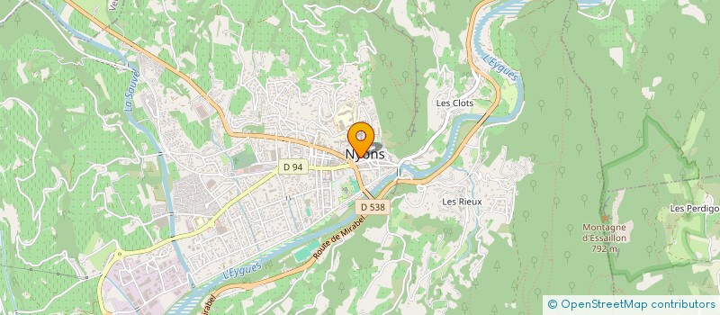 localisation de l'entreprise LE PANIER DU PONTIAS  NYONS
