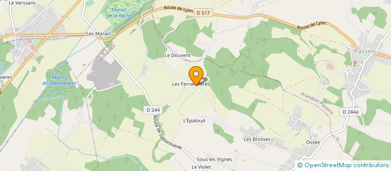 localisation de l'entreprise LE PANIER DU PRIMEUR à SERMERIEU
