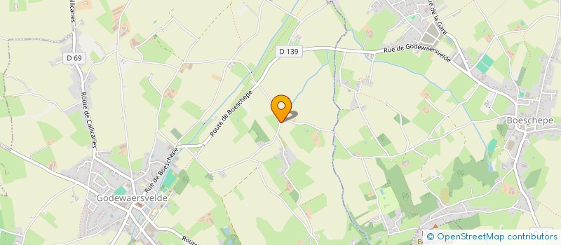 localisation de l'entreprise LE PANIER FLAMAND  GODEWAERSVELDE