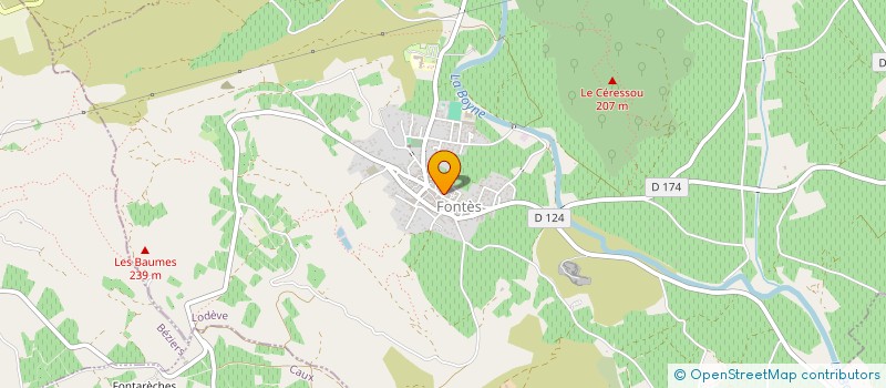 localisation de l'entreprise LE PANIER FONTESOL  FONTES