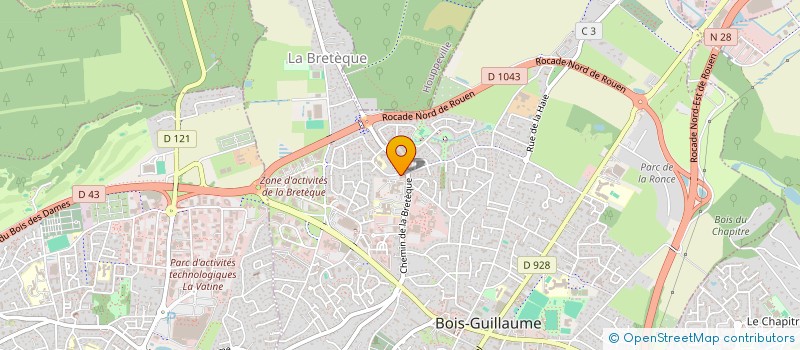 localisation de l'entreprise LE PANIER GOURMAND à BOIS-GUILLAUME