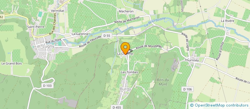 localisation de l'entreprise LE PANIER GOURMAND  BURGY