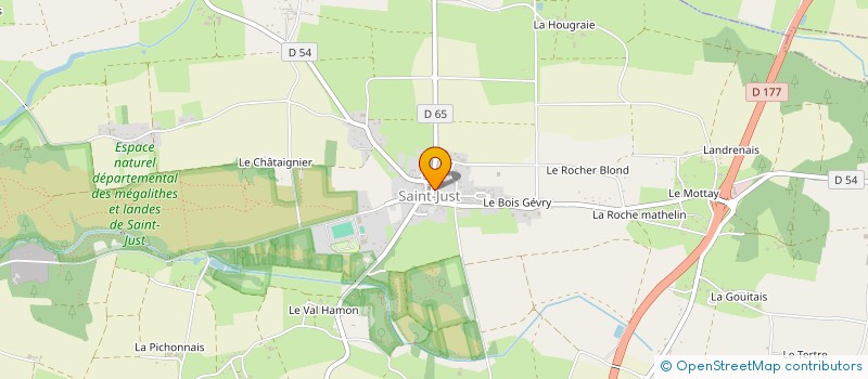 localisation de l'entreprise LE PANIER GOURMAND  SAINT-JUST