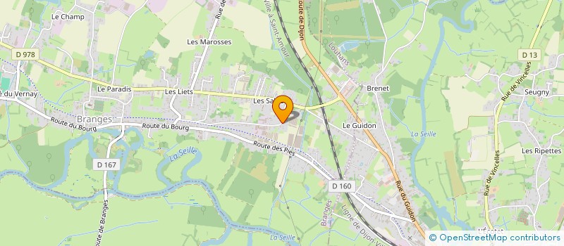 localisation de l'entreprise LE PANIER GOURMAND  BRANGES