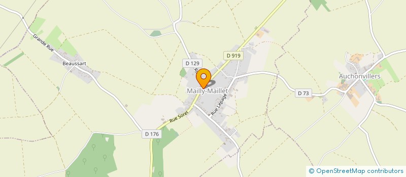 localisation de l'entreprise LE PANIER MAILLOTIN  MAILLY-MAILLET