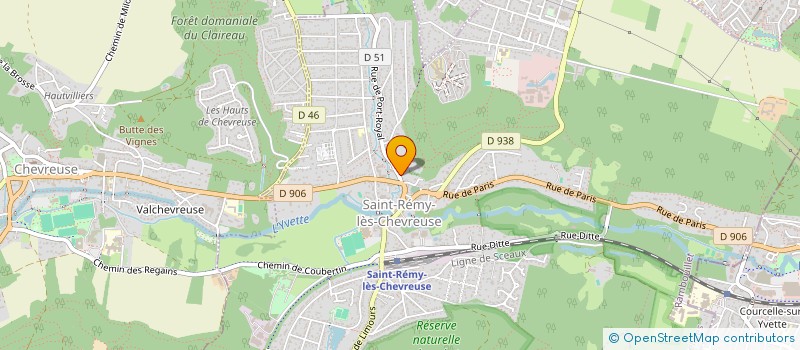 localisation de l'entreprise LE PANIER ROMANTIQUE  SAINT-REMY-LES-CHEVREUSE