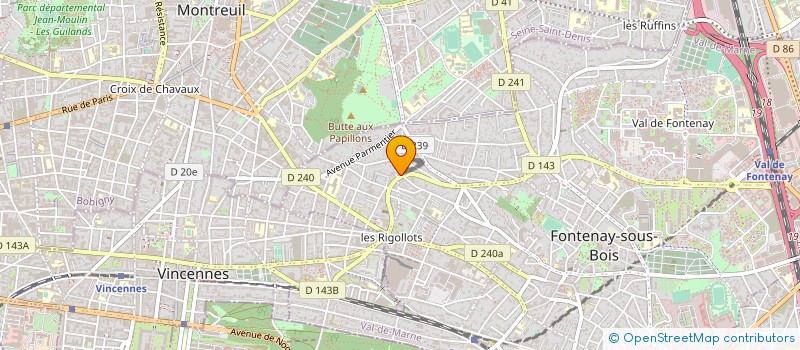 localisation de l'entreprise LE PANIER ROYAL à FONTENAY-SOUS-BOIS