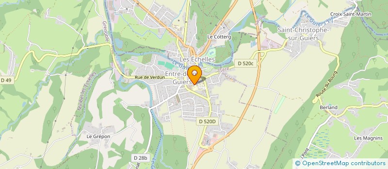 localisation de l'entreprise LE PANIER SOLIDAIRE DE CHARTREUSE  ENTRE-DEUX-GUIERS