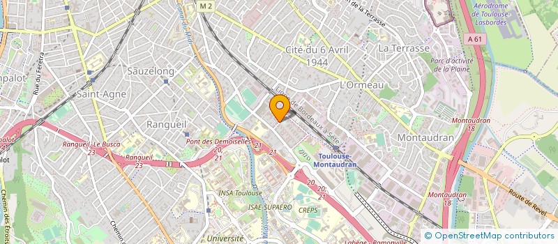 localisation de l'entreprise LE PANIER SYMPA DE MES ANGES  TOULOUSE