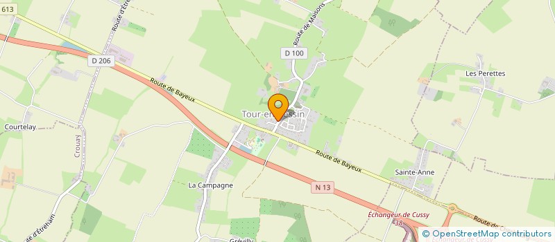 localisation de l'entreprise LE PANIER TOUROIS  TOUR-EN-BESSIN