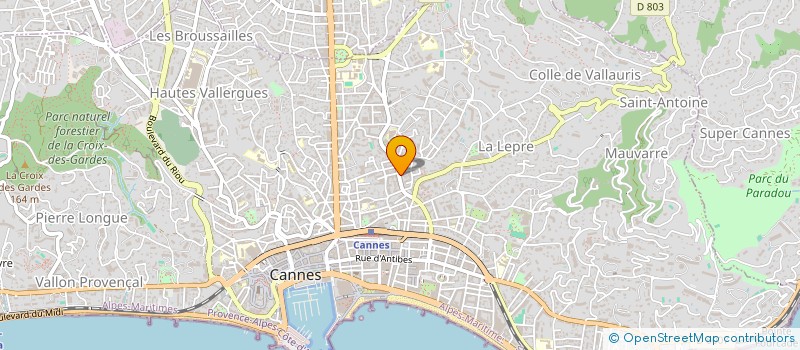 localisation de l'entreprise LE PANIER VRAC à CANNES