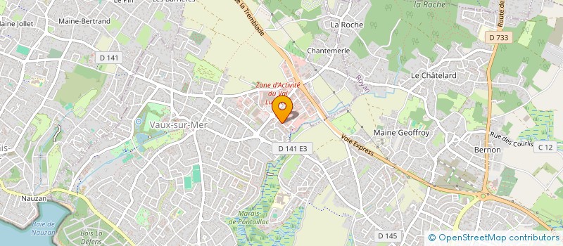 localisation de l'entreprise LE PANINI  VAUX-SUR-MER