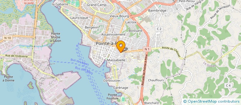 localisation de l'entreprise LE PANORAMIQUE à POINTE-A-PITRE