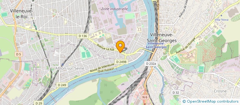 localisation de l'entreprise LE PAON à VILLENEUVE-LE-ROI