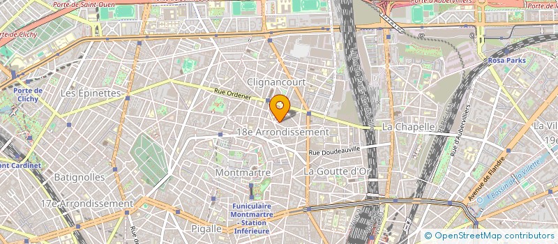 localisation de l'entreprise LE PAON BLEU à PARIS