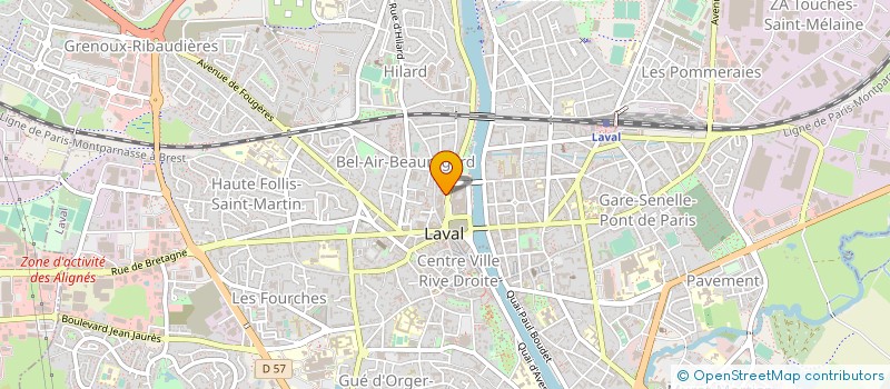 localisation de l'entreprise LE PAON DU JOUR.COMPAGNIE à LAVAL