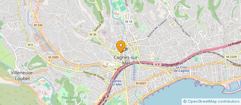 localisation de l'entreprise LE PAPADAM FOOD  CAGNES-SUR-MER