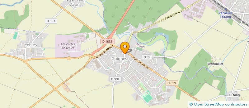 localisation de l'entreprise LE PAPAGAIO  GUIGNES