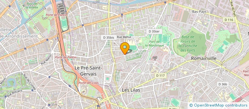 localisation de l'entreprise LE PAPAGENO FOREVER ENSEMBLE  PANTIN