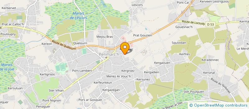 localisation de l'entreprise LE PAPE PATRICK  PENMARCH