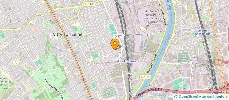 localisation de l'entreprise LE PAPILLON à VITRY-SUR-SEINE