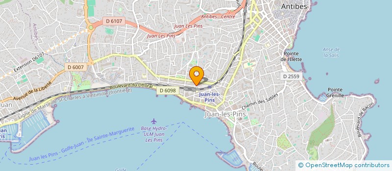 localisation de l'entreprise LE PAPILLON à ANTIBES