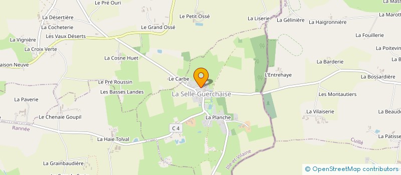 localisation de l'entreprise LE PAPILLON  LA SELLE-GUERCHAISE