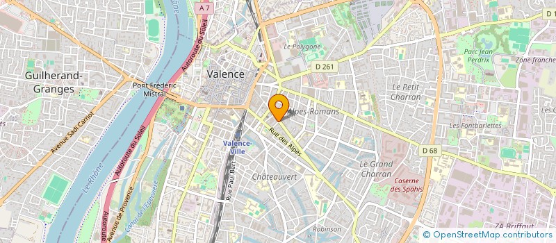 localisation de l'entreprise LE PAPILLON D'OR EN SOI  VALENCE