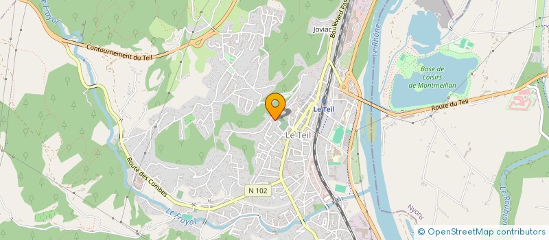 localisation de l'entreprise LE PAPILLON EPINGLE  LE TEIL