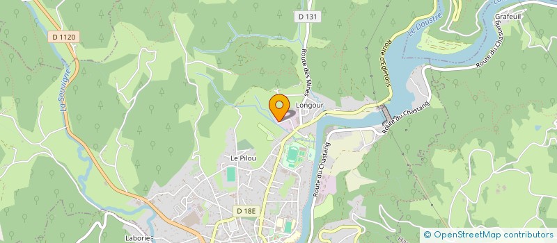 localisation de l'entreprise LE PAPILLON JAUNE à ARGENTAT-SUR-DORDOGNE