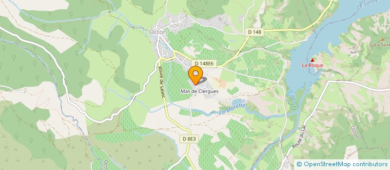 localisation de l'entreprise LE PAPILLON ROUGE  OCTON