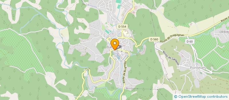 localisation de l'entreprise LE PAPILLON THEATRE  BARJOLS