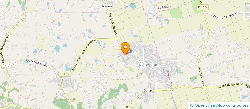 localisation de l'entreprise LE PAPILLON VERT  SAINTE-ANNE