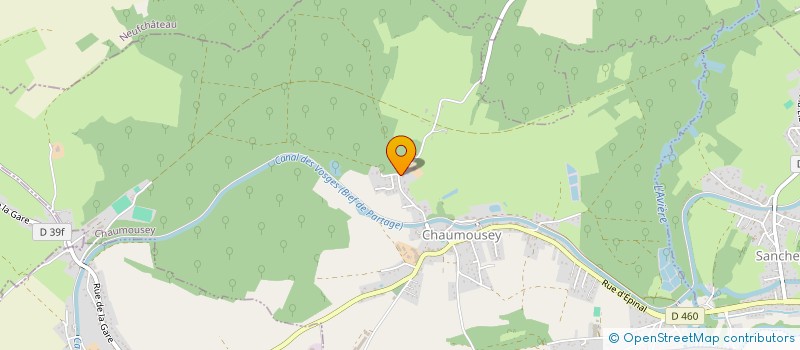 localisation de l'entreprise LE PAQUIS DES HAIES  CHAUMOUSEY