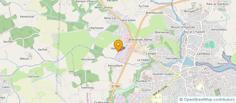 localisation de l'entreprise LE PAR 4  PLONEOUR LANVERN