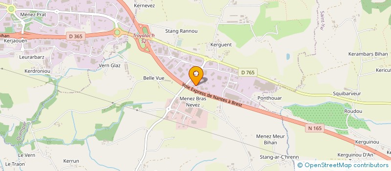 localisation de l'entreprise LE PARADIS à SAINT-EVARZEC