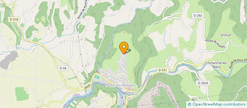 localisation de l'entreprise LE PARADIS  PONT-EN-ROYANS
