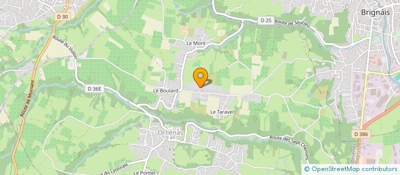 localisation de l'entreprise LE PARADIS  ORLIENAS