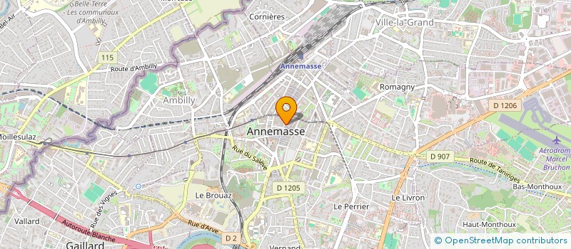 localisation de l'entreprise LE PARADIS BLANC à ANNEMASSE