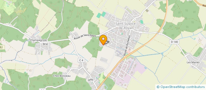 localisation de l'entreprise LE PARADIS BLANC  SAINT-SULPICE-DE-ROYAN