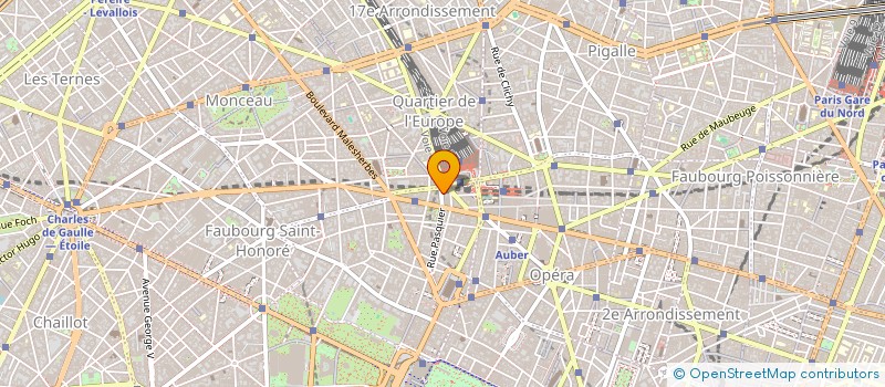 localisation de l'entreprise LE PARADIS BLEU à PARIS