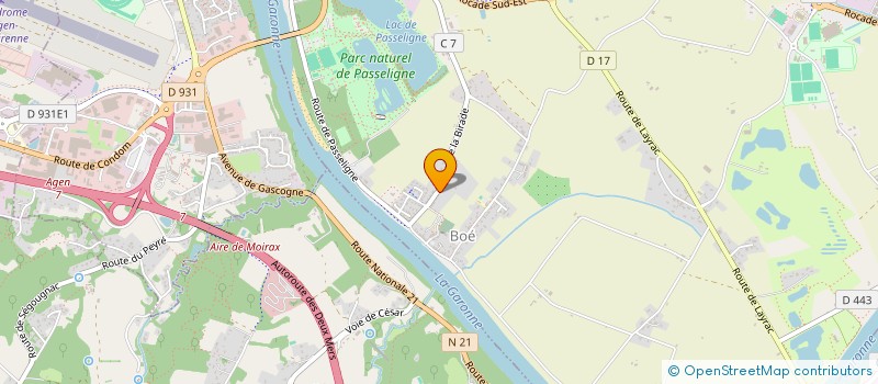 localisation de l'entreprise LE PARADIS BLEU  BOE